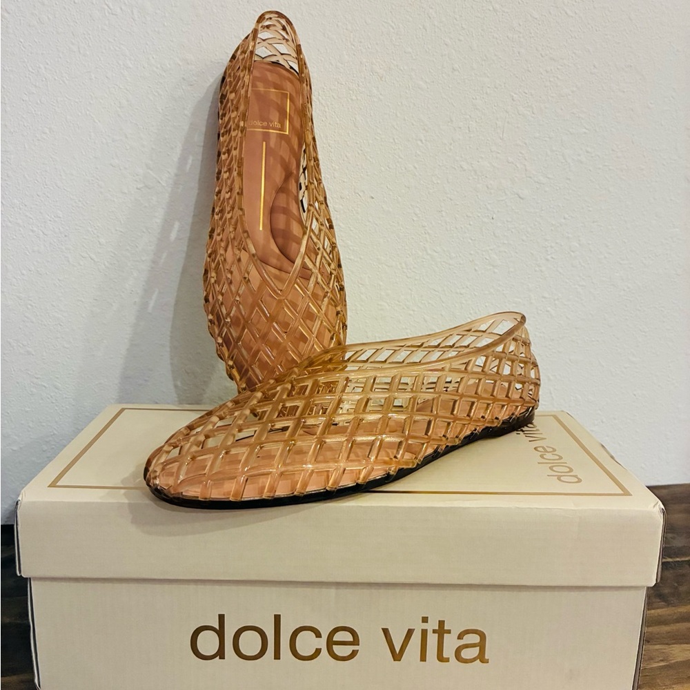 Dolce Vita Woven Tan Ballet Flats